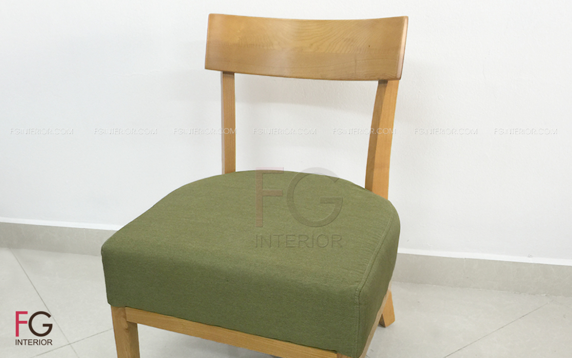 Ghế gỗ cafe nệm nỉ STARBUCK 1A