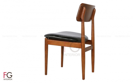 Ghế gỗ cafe đệm da SIREN