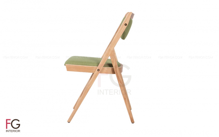 Ghế gỗ cafe đệm nỉ SENSI