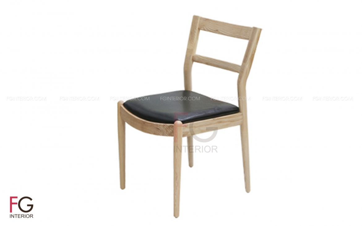 Ghế gỗ cafe đệm da PAS