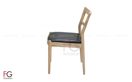 Ghế gỗ cafe đệm da PAS