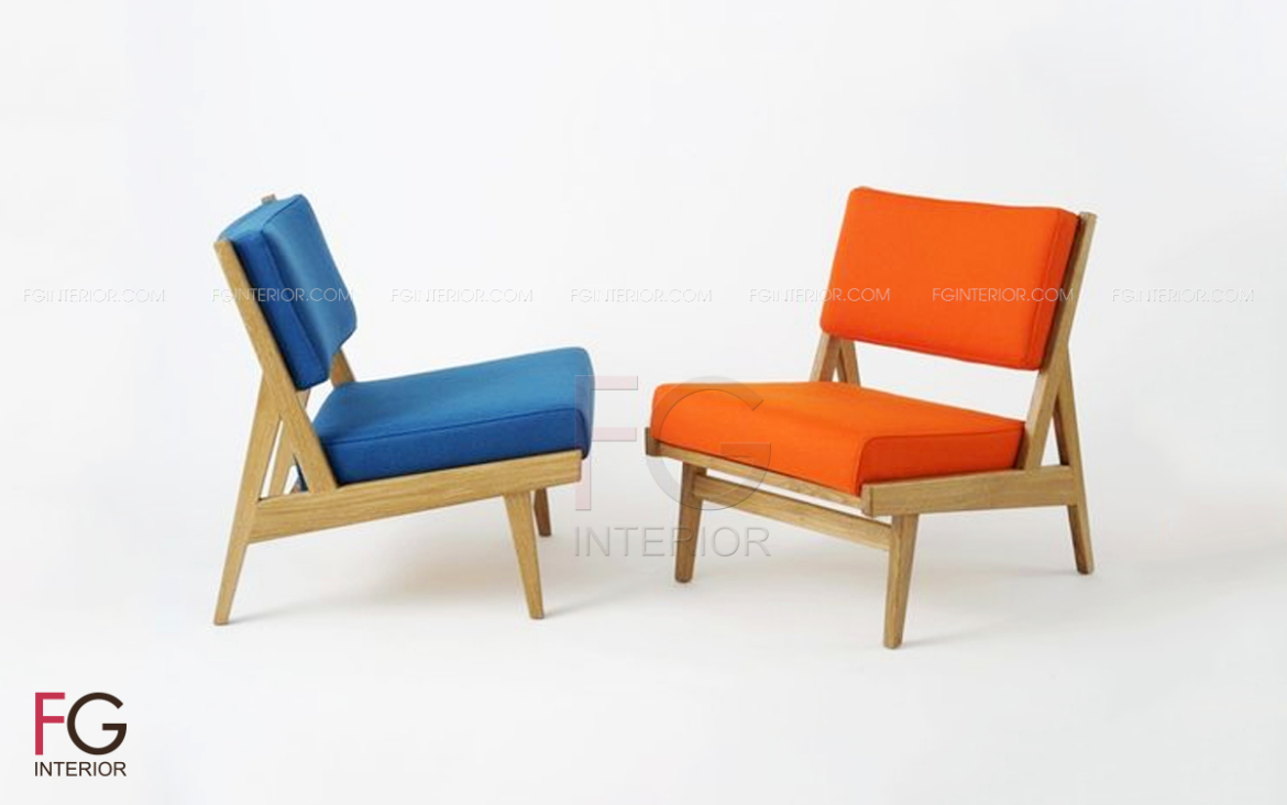 Sofa gỗ đệm nỉ cafe OMO