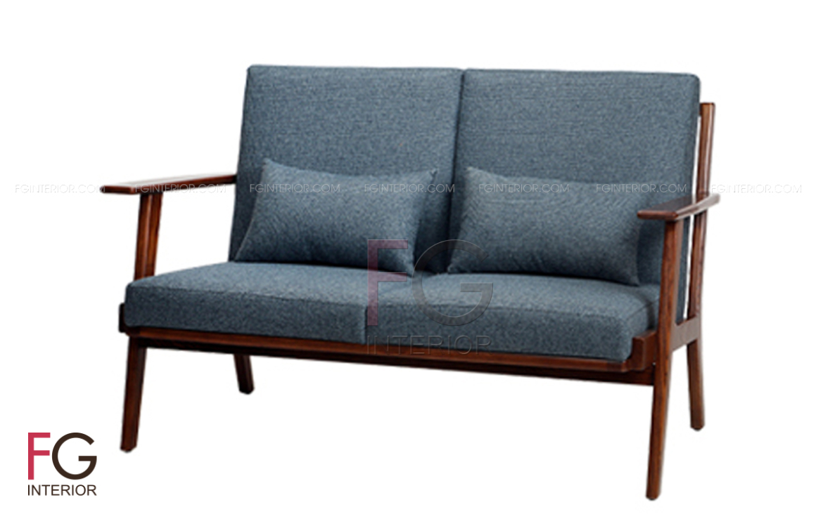 Sofa gỗ nệm cafe VIKEN