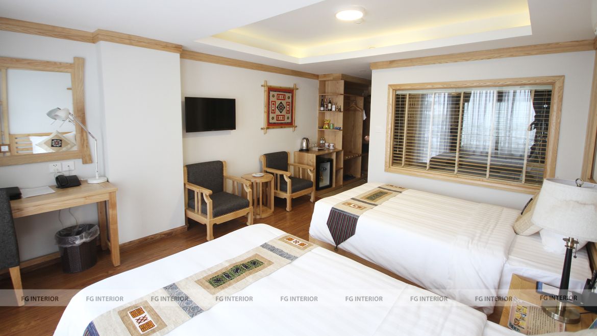 Vẻ đẹp sang trọng lộng lẫy tòa nhà khách sạn cao nguyên Sapa