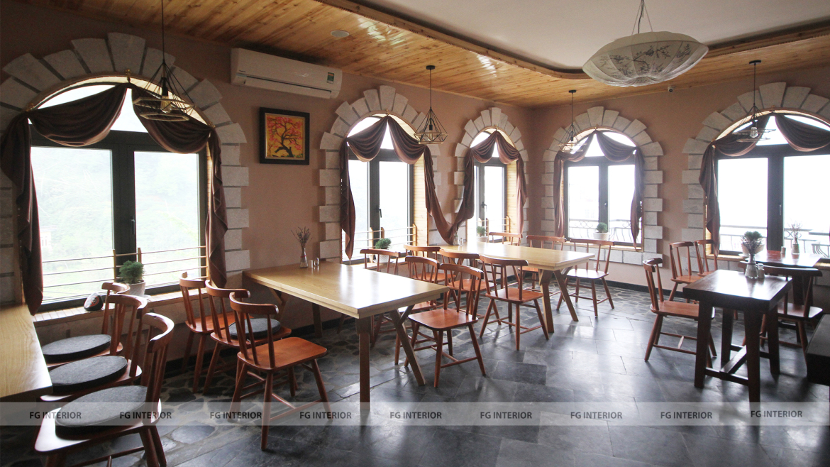 Ấn tượng với không gian lịch thiệp sang trọng tại nhà hàng Âu - khu nghỉ dưỡng cao nguyên Sapa