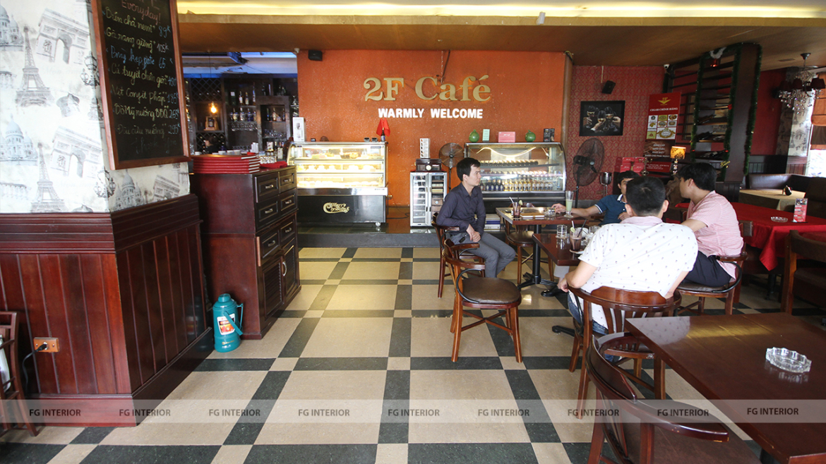 2F cafe - Không gian nội thất sang trọng