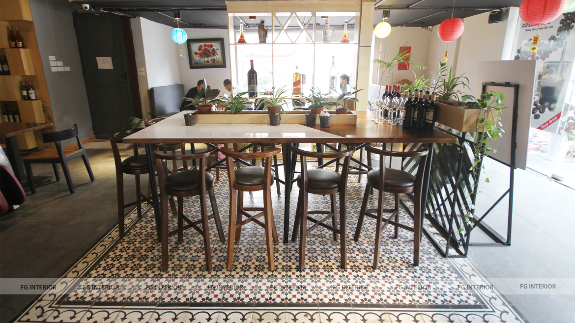 Phong cách thiết kế nội thất hiện đại Á Đông tại The cafein 17T11 Nguyễn Thị Định